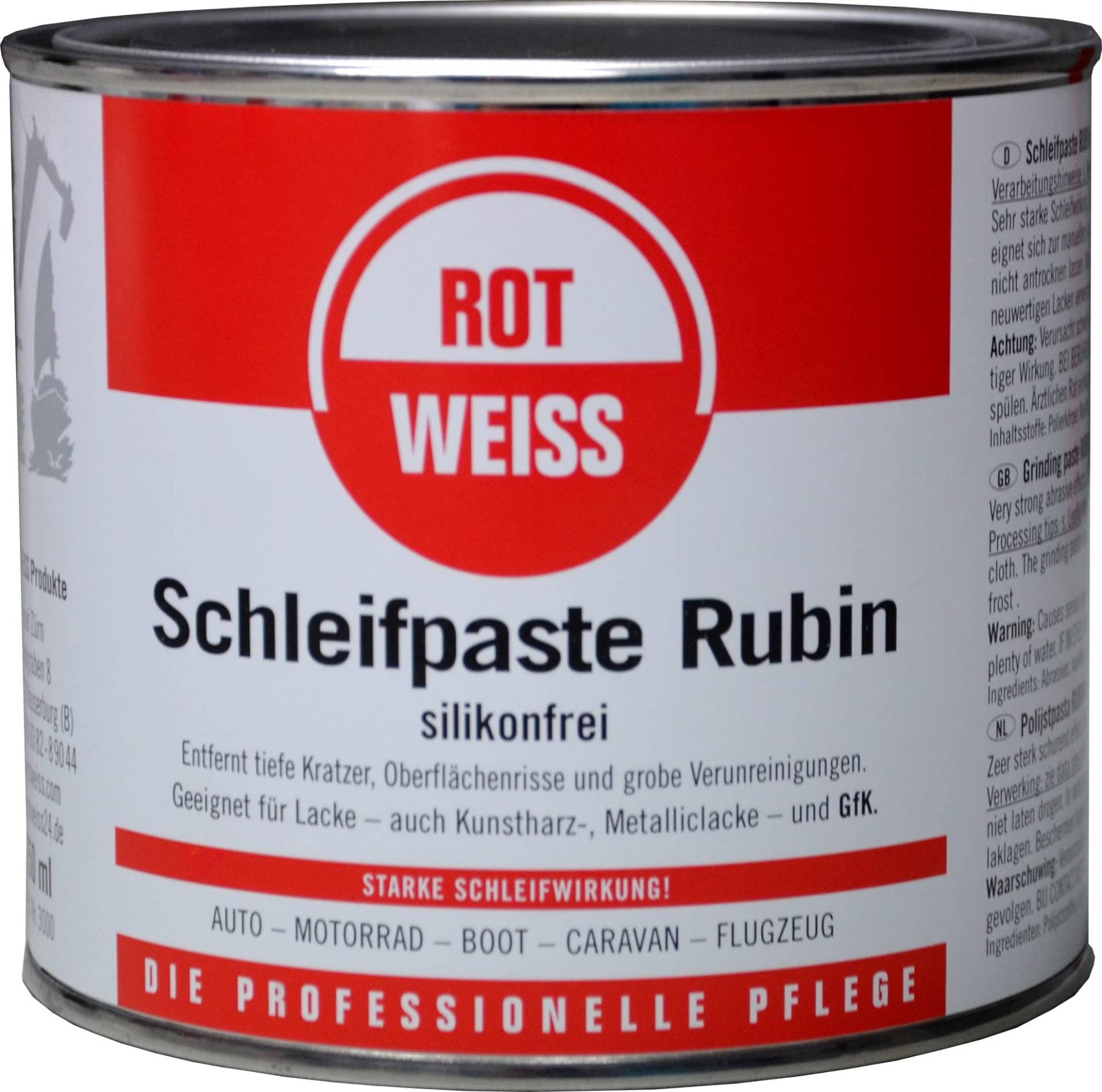ROTWEISS 3000 Schleifpaste Rubin 750 ml von ROT WEISS
