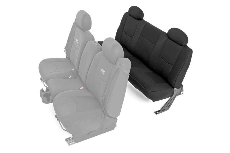 Rough Country Neopren-Sitzbezüge, passend für Chevy Silverado 1500 | Extended Cab | 2. Reihe | 91014 von Rough Country