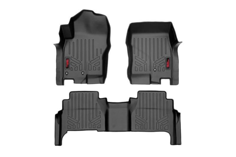 Rough Country Strapazierfähige Fußmatten (passend) 2008–2018 Nissan Frontier – vorne und hinten von Rough Country