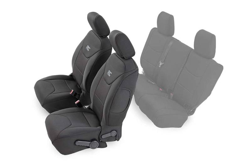 Rough Country Vordersitzbezüge, Neopren, für Jeep Wrangler JKU 4DR -91004F von Rough Country