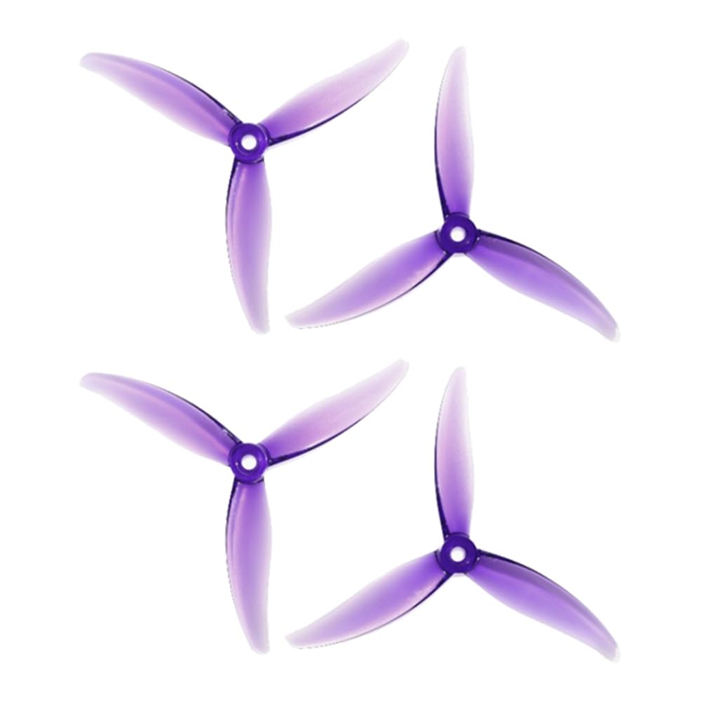 Roxvue 4 Stk. MCK 3-Blatt PC Propeller 5,1 2CW+2CCW Drohnenpropeller für FPV Freestyle Juicy Sbang Drohnen DIY Teile E von Roxvue