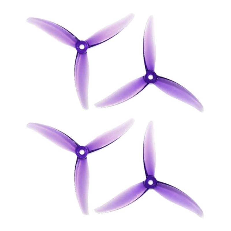 Roxvue 4 Stk. MCK 3-Blatt PC Propeller 5,1 2CW+2CCW Drohnenpropeller für FPV Freestyle Juicy Sbang Drohnen DIY Teile E von Roxvue