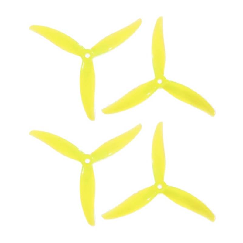 Roxvue 4 Stück MCK 3-Blatt PC Propeller 5,1 2CW+2CCW Drohnenpropeller für FPV Freestyle Juicy Sbang Drohnen DIY Teile A von Roxvue