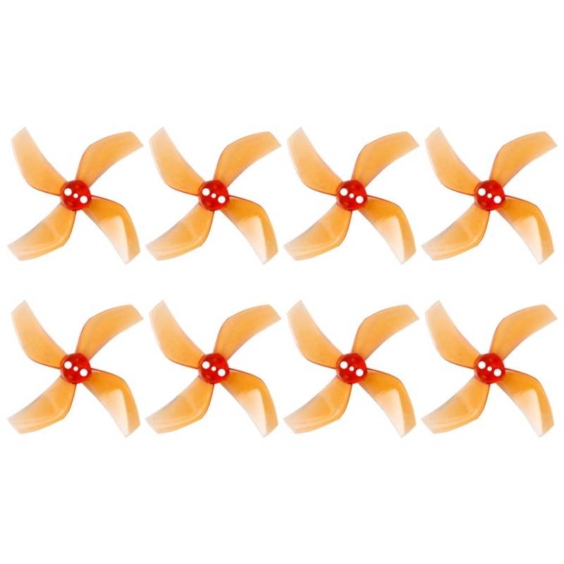Roxvue 8 STÜCKE D51 2020 4-Blatt-Propeller 2x2x4 2 1,5 mm PC-Propeller für RC FPV Racing Freestyle OddityRC Tinywhoop Drone B von Roxvue