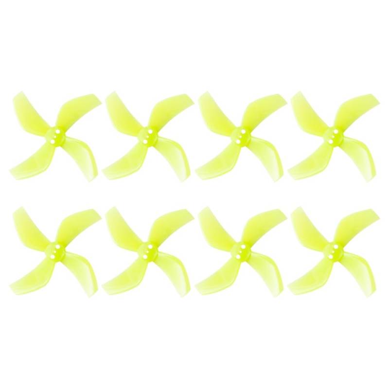 Roxvue 8 Stück D51 2020 4-Blatt-Propeller 2x2x4 2 1,5 mm PC-Propeller für RC FPV Racing Freestyle OddityRC Tinywhoop Drohne E von Roxvue