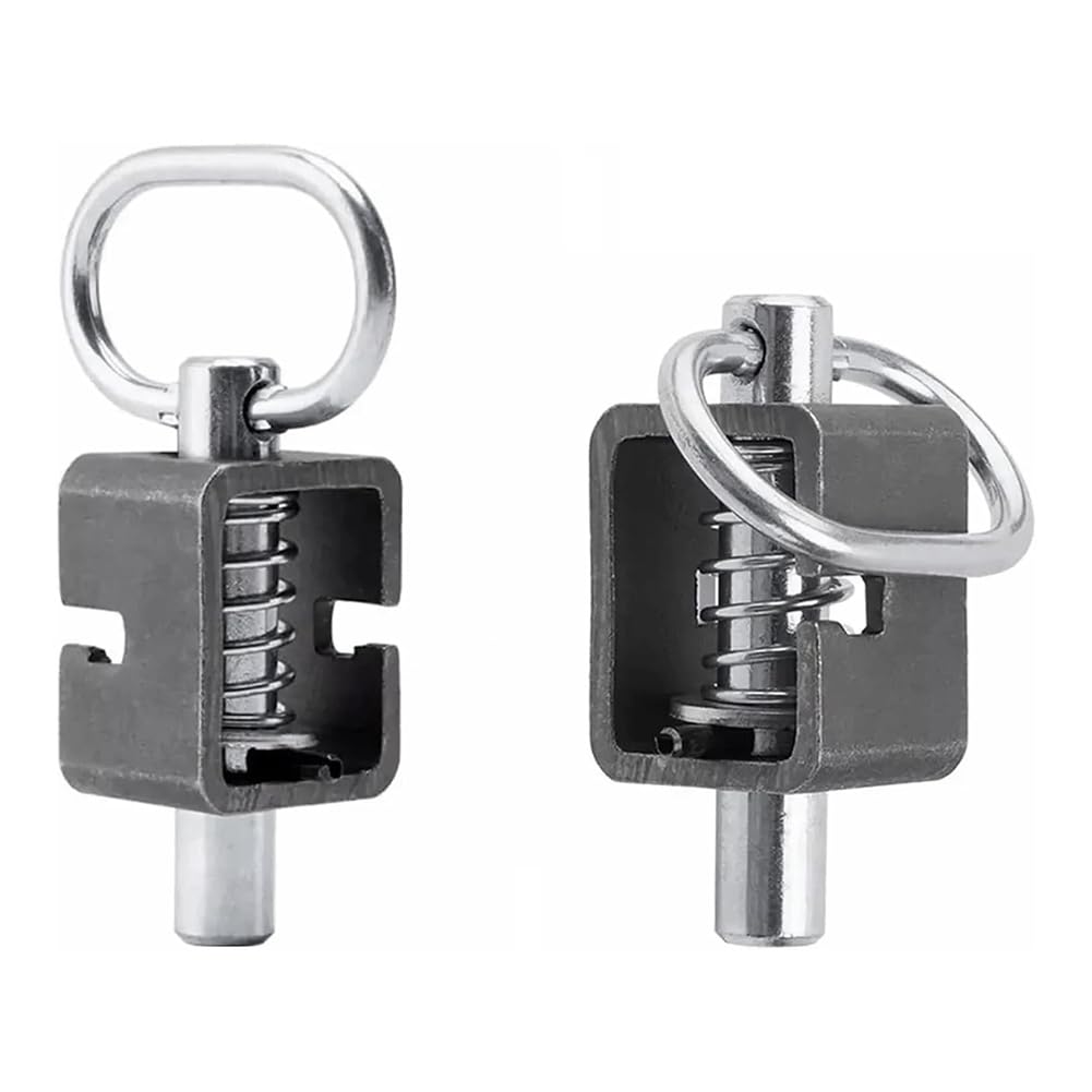 Roxvue Anhängertorriegel, Federriegelschloss, Anschweißbare 5/8-Federriegelbaugruppe mit Glattem Rohr, 2er-Pack von Roxvue