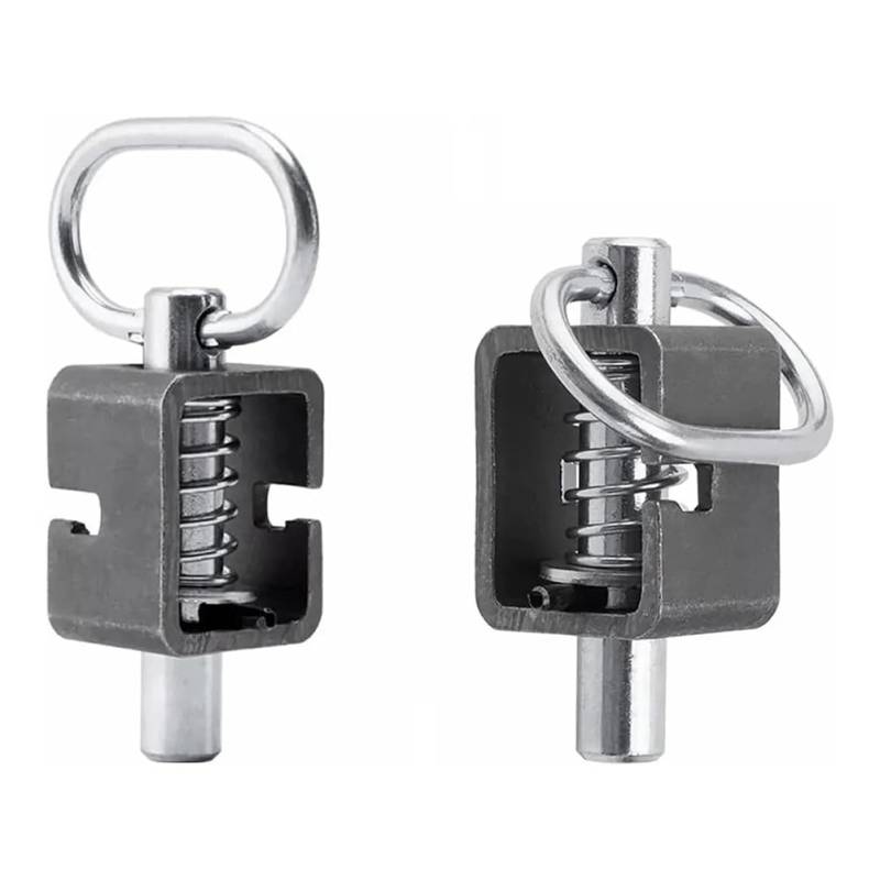 Roxvue Anhängertorriegel, Federriegelschloss, Anschweißbare 5/8-Federriegelbaugruppe mit Glattem Rohr, 2er-Pack von Roxvue