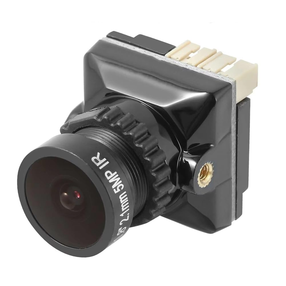 Roxvue FPV Kamera 1800TVL 5MP 2,1mm 1/8 Starlight Sensor 5V-40V NTSC/PAL mit OSD für RC FPV Racing Drohne DIY Teile Schwarz von Roxvue