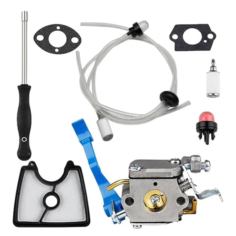 Roxvue Für 590460102 Vergaser-Kit für 125B/125BX/125BVX Laubbläser-Zubehör C1Q-W37 Vergaser-Luftfilter-Kraftstoffleitungs-Kit von Roxvue