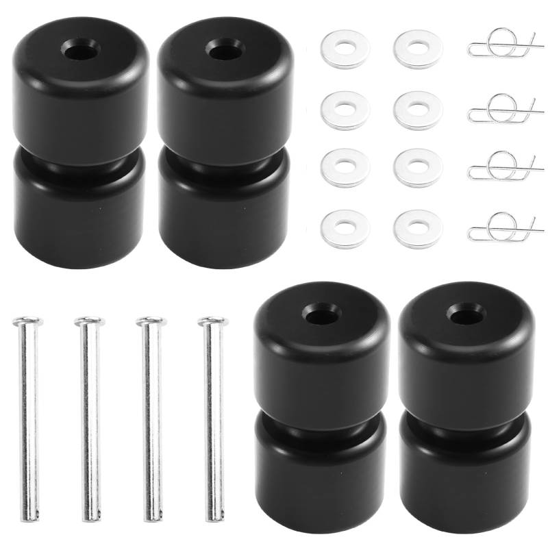 Roxvue GL1 GMNR925 Anhänger Türrolle Anhänger Hebebühnenteile Rollensatz Geeignet für das Anheben des Beidseitigen Anhänger-Hecklifts Schwarz von Roxvue