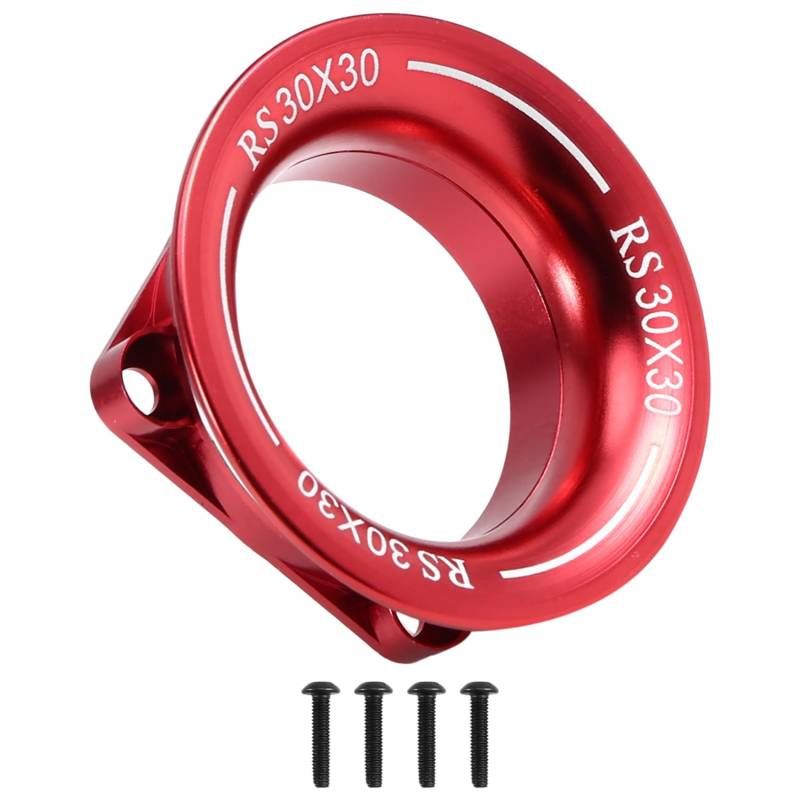 Roxvue Metall-Beadlock-Rad Felge Rad Gummi Reifen Gummi Reifen Set 30x30mm, Rot für/RC Auto von Roxvue