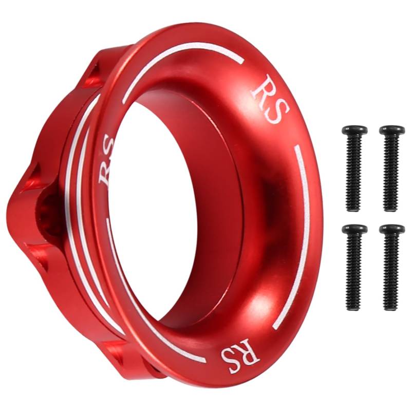 Roxvue Metall Beadlock Radfelge Gummireifen Gummireifensatz 25x25mm, Rot für/RC Auto von Roxvue