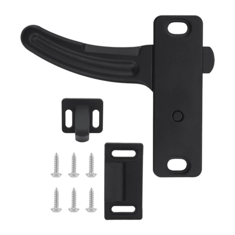 Roxvue RV-Fliegengittertür-Verriegelungssatz, Legierung, Universell Passend, Türverriegelungsgriff-Set für Lastenanhänger, Möbelteile, Links von Roxvue