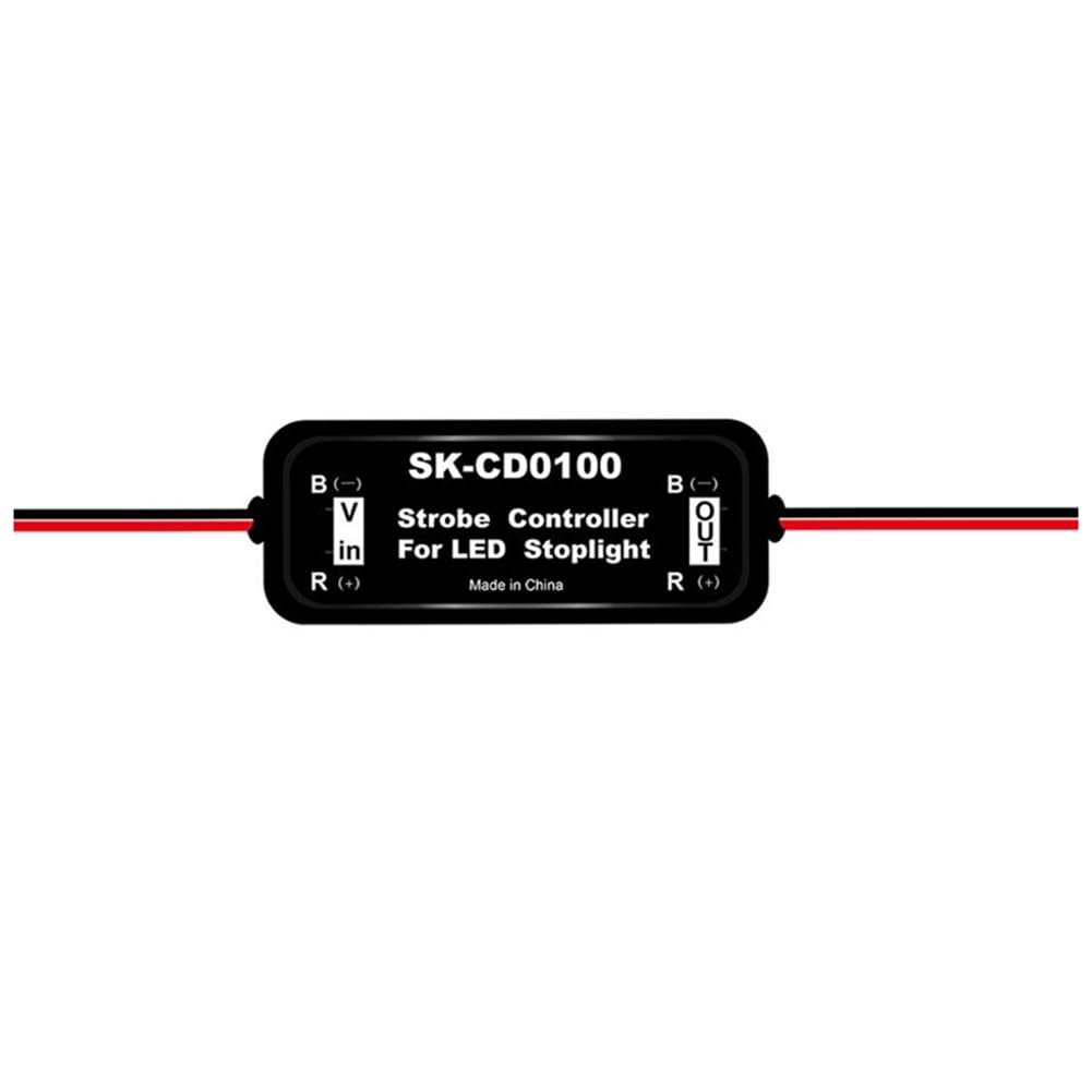 Roxvue Strobe-Controller Bremslicht-Blinkmodul für Auto-LED-Brems-/Bremslichtlampe 12V-16V LED-Blinklicht Rücklicht, SK-CD0100 von Roxvue