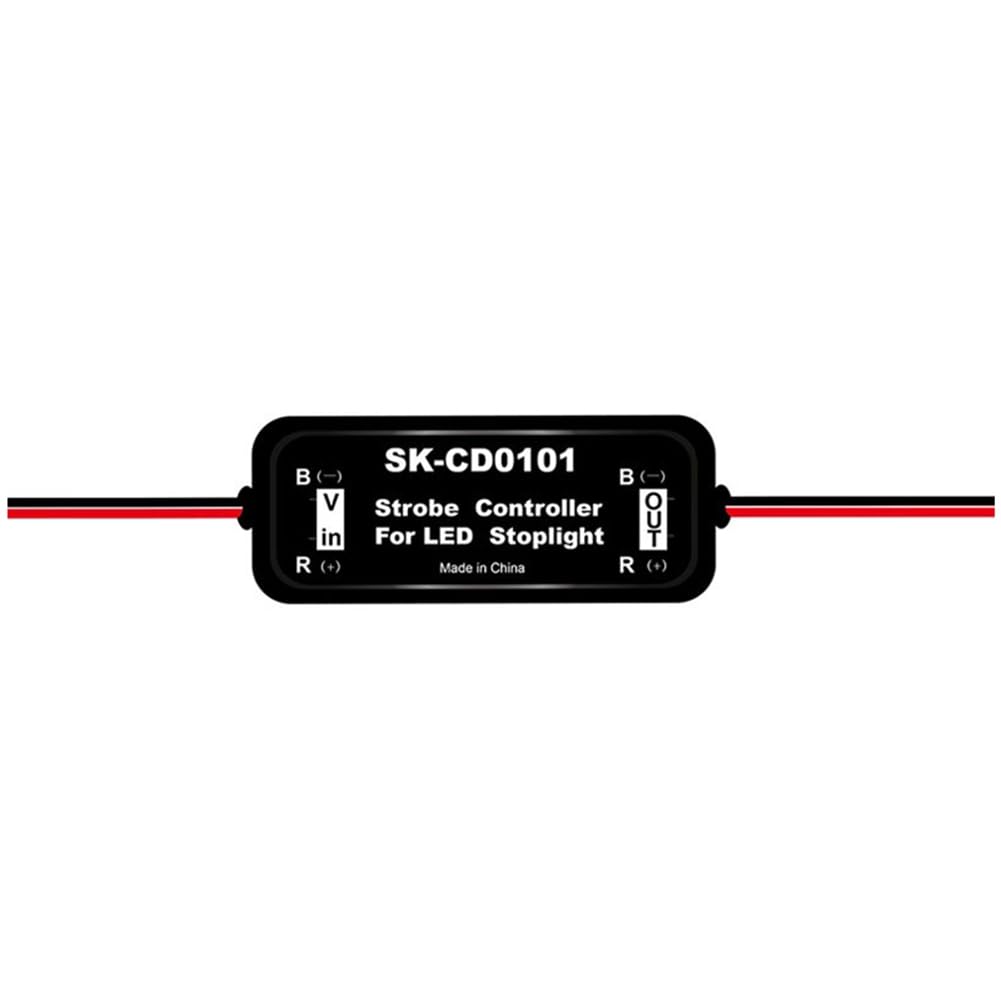 Roxvue Strobe-Controller Bremslicht-Blinkmodul für Auto-LED-Brems-/Bremslichtlampe 12V-16V LED-Blinklicht Rücklicht, SK-CD0101 von Roxvue