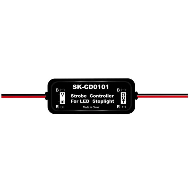 Roxvue Strobe-Controller Bremslicht-Blinkmodul für Auto-LED-Brems-/Bremslichtlampe 12V-16V LED-Blinklicht Rücklicht, SK-CD0101 von Roxvue
