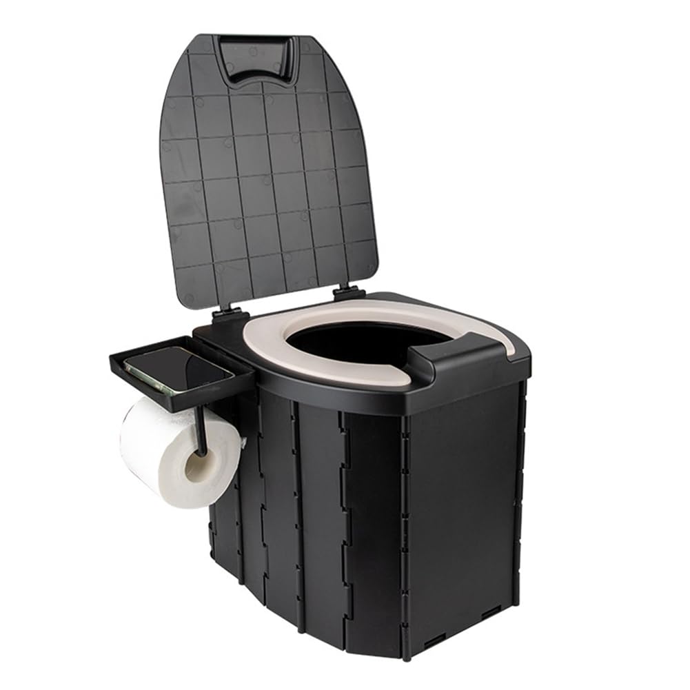 Roxvue Tragbare Faltbare Toilette für Kinder PU Tragbare Toilette für Erwachsene mit Abdeckung Camping Outdoor Babytoilette Autotoilette von Roxvue