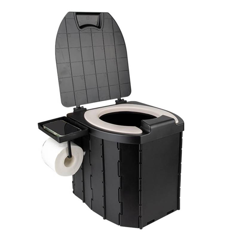 Roxvue Tragbare Faltbare Toilette für Kinder PU Tragbare Toilette für Erwachsene mit Abdeckung Camping Outdoor Babytoilette Autotoilette von Roxvue