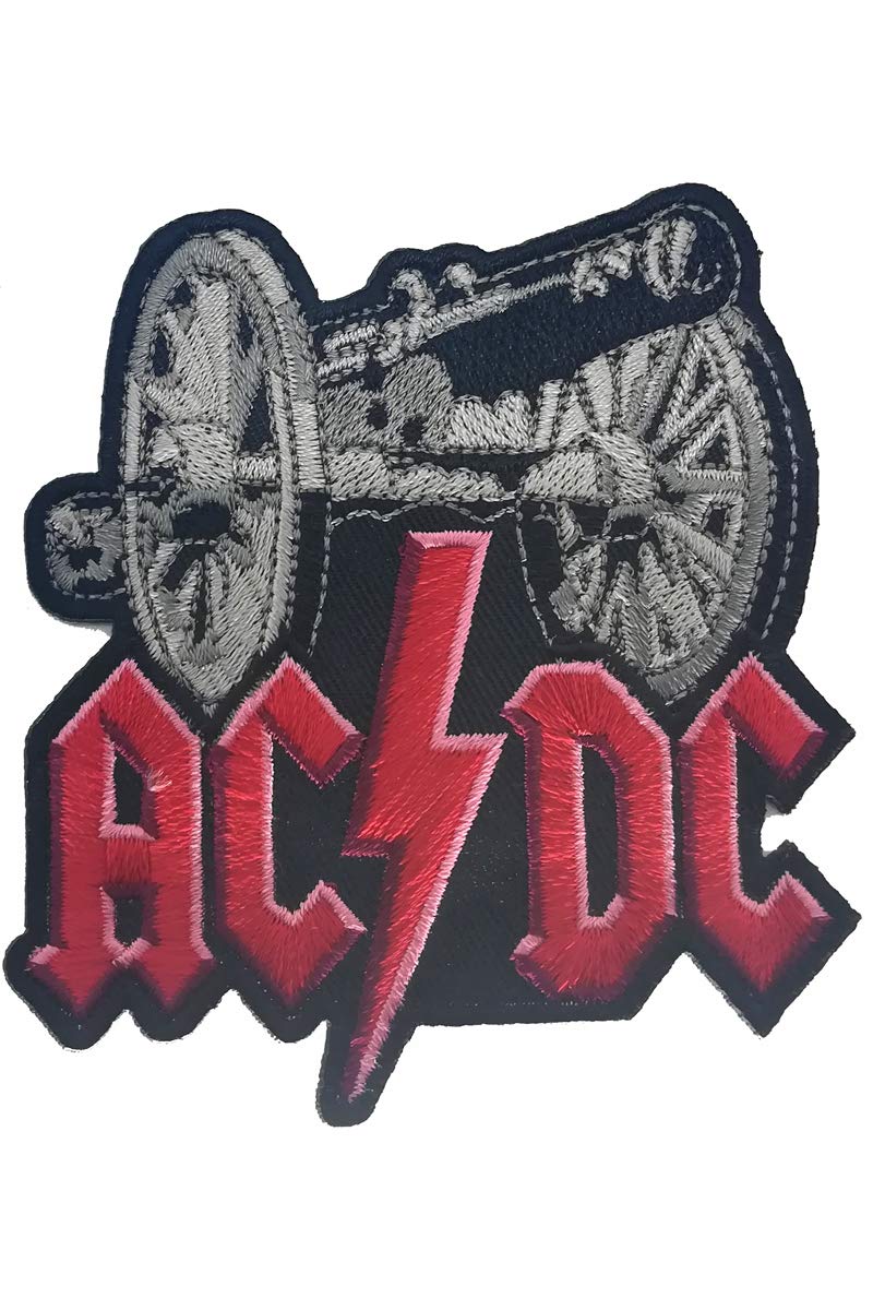 Aufnäher Aufbügler Patch AC / DC Logo Heavy Metal Rockband 6,5 cm / 6,5 cm Aufnäher Aufbügler Patch AC / DC Logo Heavy Metal Rockband 6,5 cm / 6,5 cm von RoxxTox