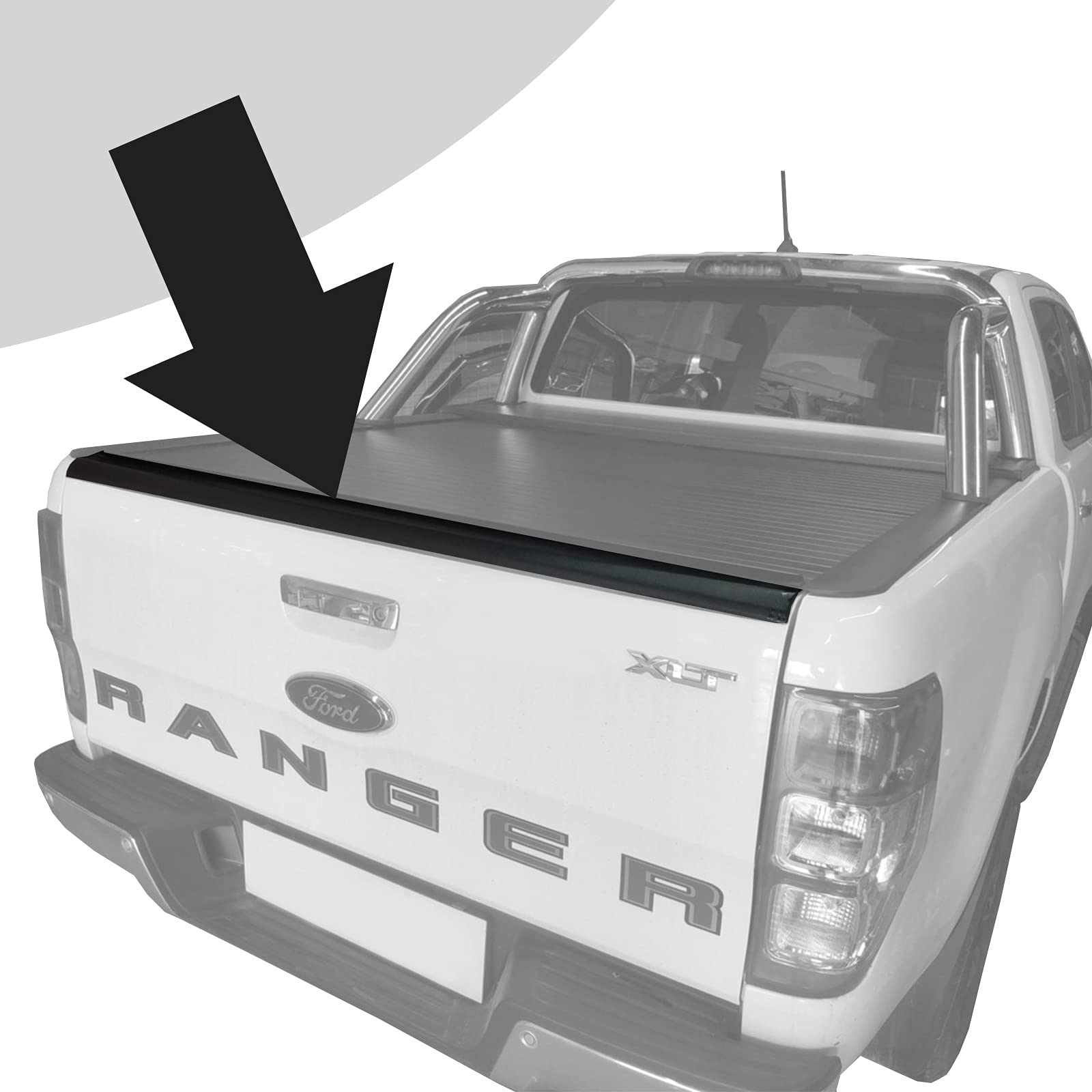 Ladekantenschutz Schutzleiste für die Heckklappe selbstklebend schwarz passend für Ford Ranger 2012-2021, T6 T7 T8 XL XLT Limited Wildtrak Modell, PX MK1 MK2 MK3 ABS Kunststoff 1-Teilig Ladekantenschutz Schutzleiste für die Heckklappe selbstklebend schwarz passend für Ford Ranger 2012-2021, T6 T7 T8 XL XLT Limited Wildtrak Modell, PX MK1 MK2 MK3 ABS Kunststoff 1-Teilig von Homry
