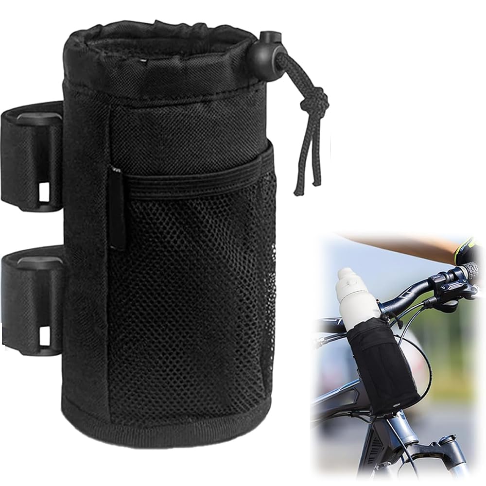 Roysmart Fahrrad Flaschenhalter Flaschentasche Getränkehalter, Trinkflaschenhalter Fahrradflaschenhalterung Getränke Halterung Wasserflaschenhalter mit Netztasche für MTB Folding Rennräder Rollstuhl Roysmart Fahrrad Flaschenhalter Flaschentasche Getränkehalter, Trinkflaschenhalter Fahrradflaschenhalterung Getränke Halterung Wasserflaschenhalter mit Netztasche für MTB Folding Rennräder Rollstuhl von Roysmart