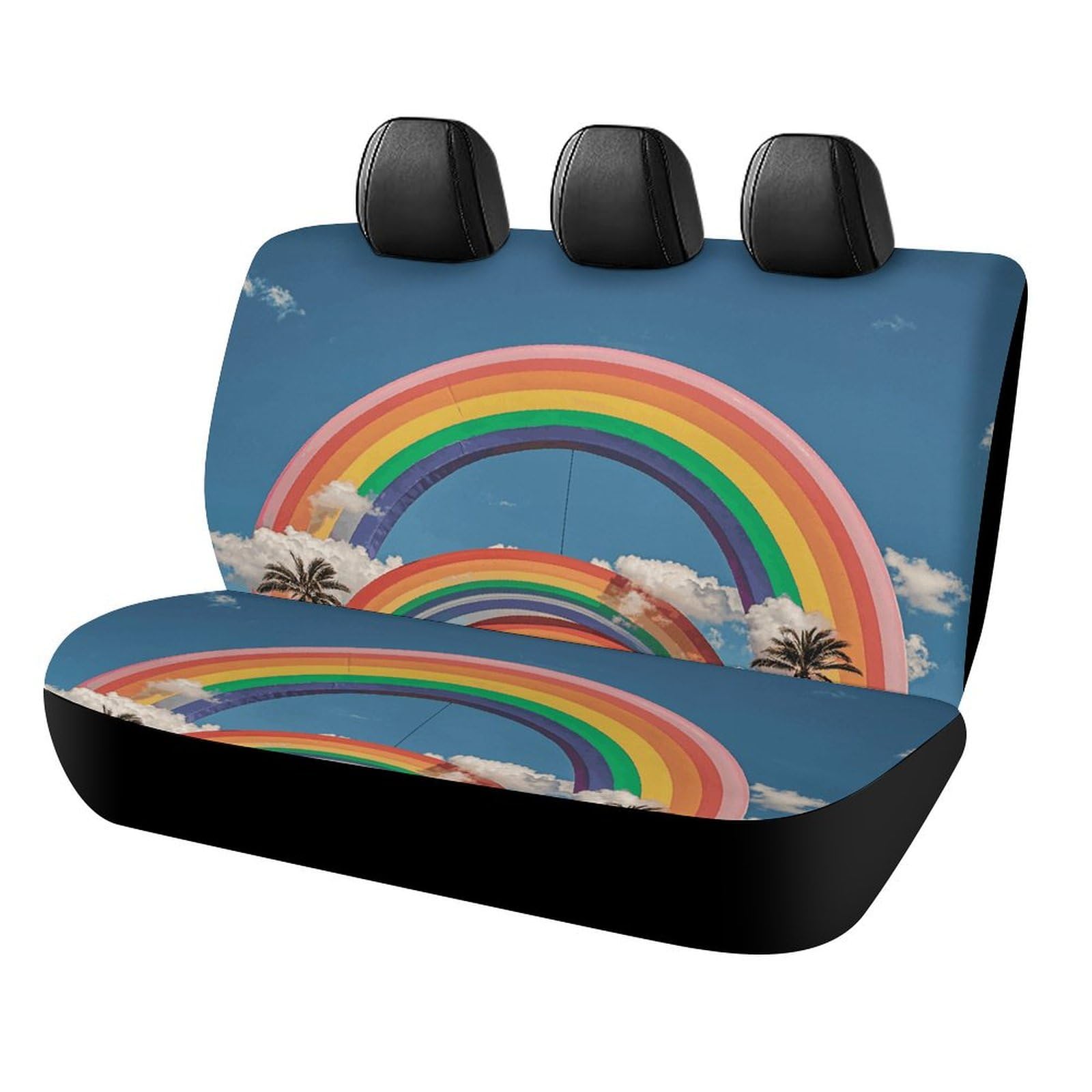 Rrtsmsgh Beautiful World Regenbogen-Auto-Rücksitzbezüge für die meisten Autos, einfach zu installieren, rutschfest, langlebig, universelles Autositzkissen für Haustiere, verschüttete Flüssigkeiten Rrtsmsgh Beautiful World Regenbogen-Auto-Rücksitzbezüge für die meisten Autos, einfach zu installieren, rutschfest, langlebig, universelles Autositzkissen für Haustiere, verschüttete Flüssigkeiten von Rrtsmsgh