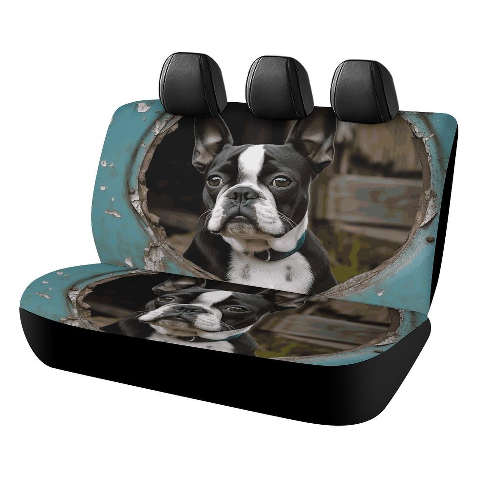 Rrtsmsgh Boston Terrier Auto-Rücksitzbezüge für die meisten Autos, einfach zu installieren, für Rücksitze, Fahrzeugschutz, rutschfest und langlebig, universelles Autositzkissen für Haustiere Rrtsmsgh Boston Terrier Auto-Rücksitzbezüge für die meisten Autos, einfach zu installieren, für Rücksitze, Fahrzeugschutz, rutschfest und langlebig, universelles Autositzkissen für Haustiere von Rrtsmsgh