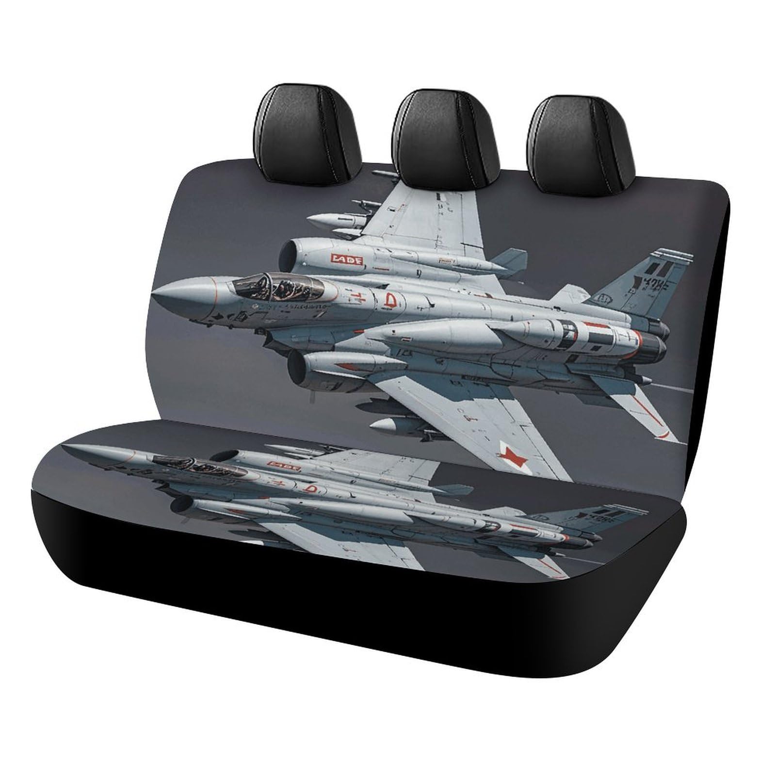 Rrtsmsgh Jet Fighter Auto-Rücksitzbezüge für die meisten Autos, einfach zu installierende Rücksitze, Fahrzeugschutz, rutschfest und langlebig, universelles Autositzkissen für Haustiere, verschüttete Rrtsmsgh Jet Fighter Auto-Rücksitzbezüge für die meisten Autos, einfach zu installierende Rücksitze, Fahrzeugschutz, rutschfest und langlebig, universelles Autositzkissen für Haustiere, verschüttete von Rrtsmsgh