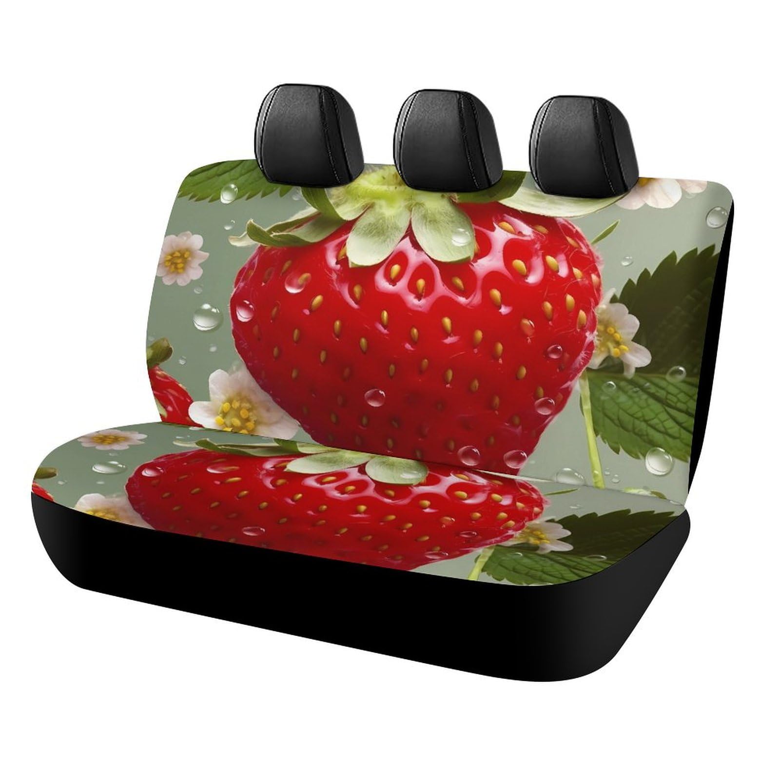 Rrtsmsgh Lovely Strawberry Auto-Rücksitzbezüge für die meisten Autos, einfach zu installieren, rutschfestes und langlebiges Universal-Autositzkissen für Haustiere, verschüttete Flüssigkeiten Rrtsmsgh Lovely Strawberry Auto-Rücksitzbezüge für die meisten Autos, einfach zu installieren, rutschfestes und langlebiges Universal-Autositzkissen für Haustiere, verschüttete Flüssigkeiten von Rrtsmsgh