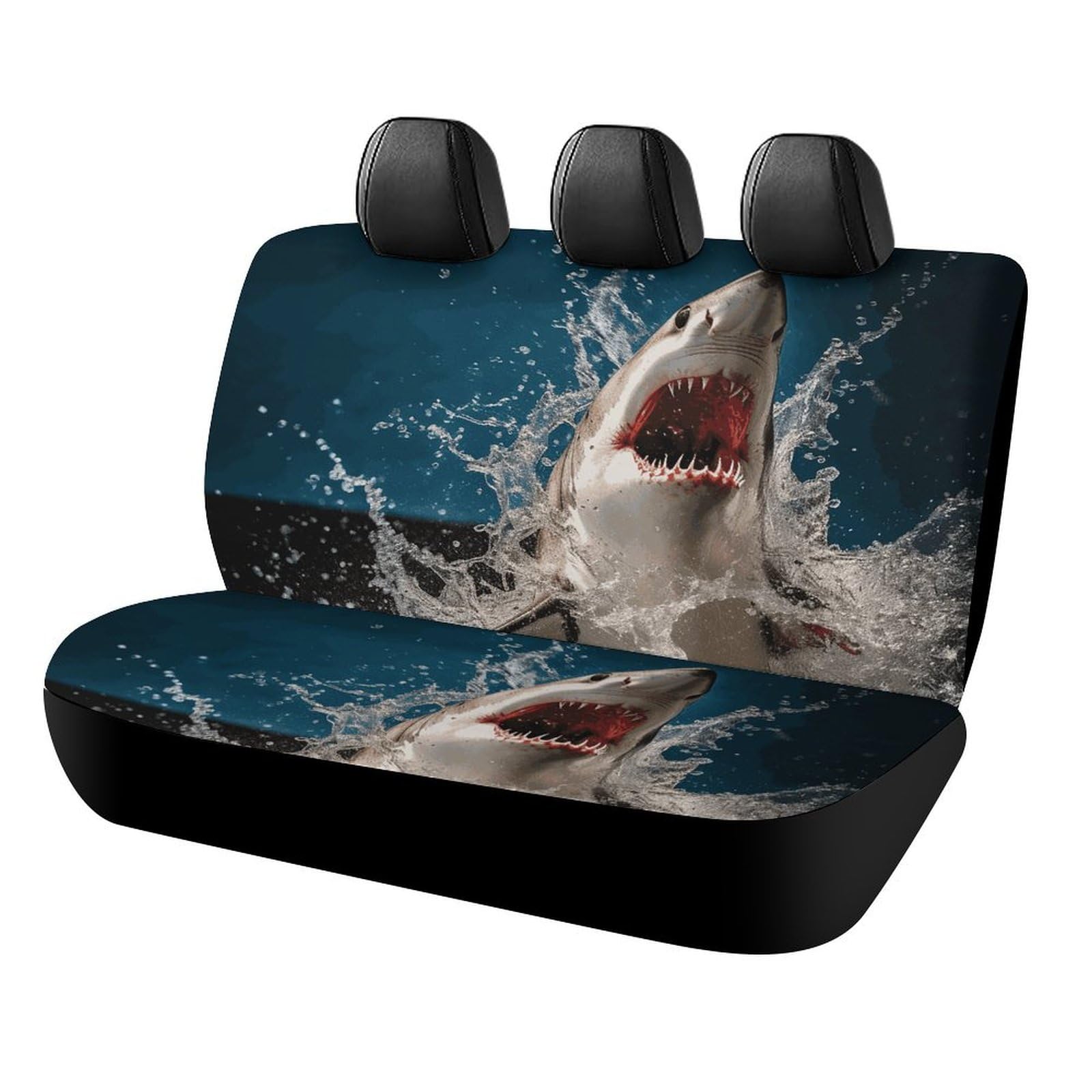 Rrtsmsgh Shark Attack Fish Auto-Rücksitzbezüge für die meisten Autos, einfach zu installierende Rücksitze, Fahrzeugschutz, rutschfest und langlebig, universelles Autositzkissen für Haustiere Rrtsmsgh Shark Attack Fish Auto-Rücksitzbezüge für die meisten Autos, einfach zu installierende Rücksitze, Fahrzeugschutz, rutschfest und langlebig, universelles Autositzkissen für Haustiere von Rrtsmsgh
