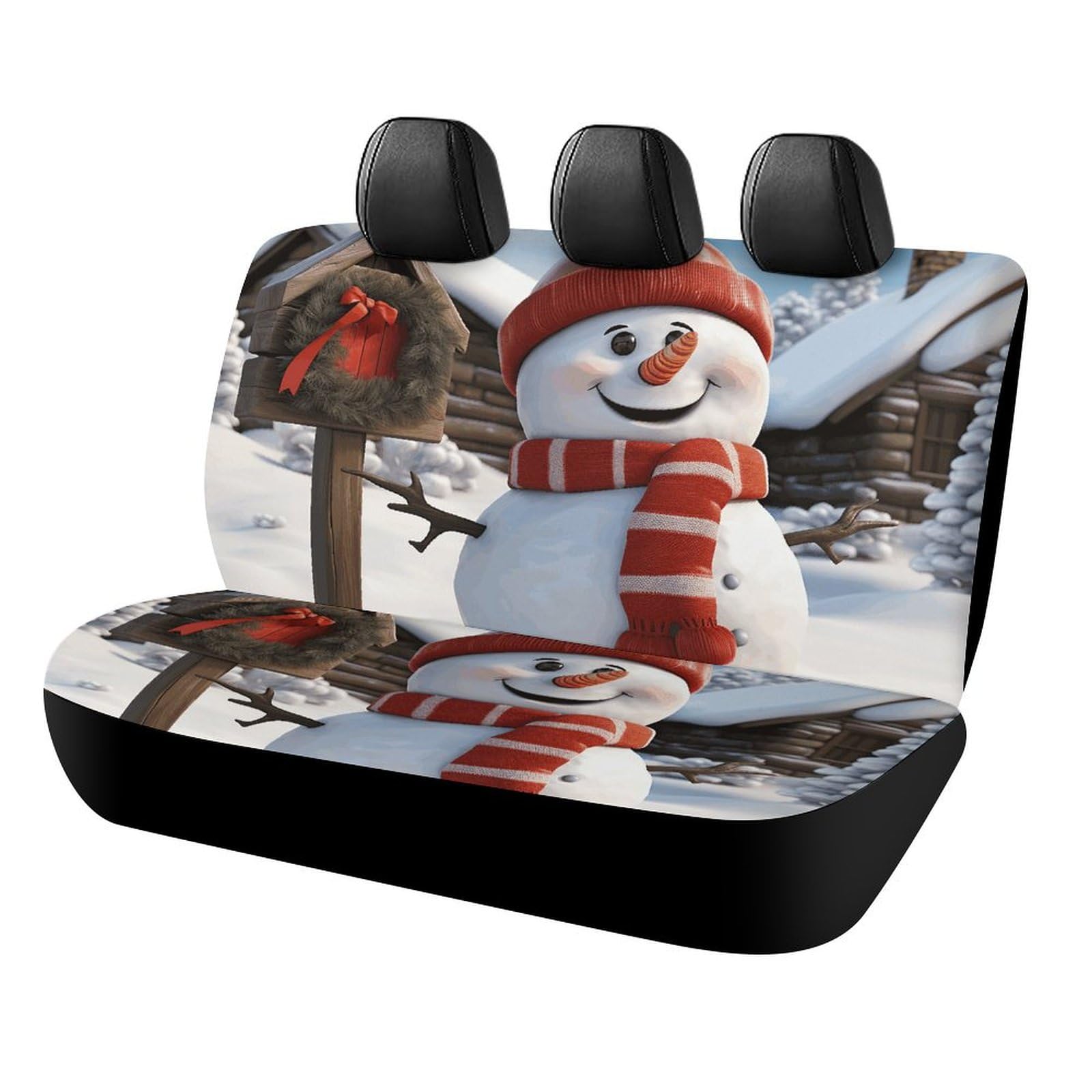 Rrtsmsgh Sign Auto-Rücksitzbezüge mit Schneemann-Motiv, für die meisten Autos, einfach zu installieren, rutschfest, langlebig, universelles Autositzkissen für Haustiere, verschüttete Flüssigkeiten Rrtsmsgh Sign Auto-Rücksitzbezüge mit Schneemann-Motiv, für die meisten Autos, einfach zu installieren, rutschfest, langlebig, universelles Autositzkissen für Haustiere, verschüttete Flüssigkeiten von Rrtsmsgh