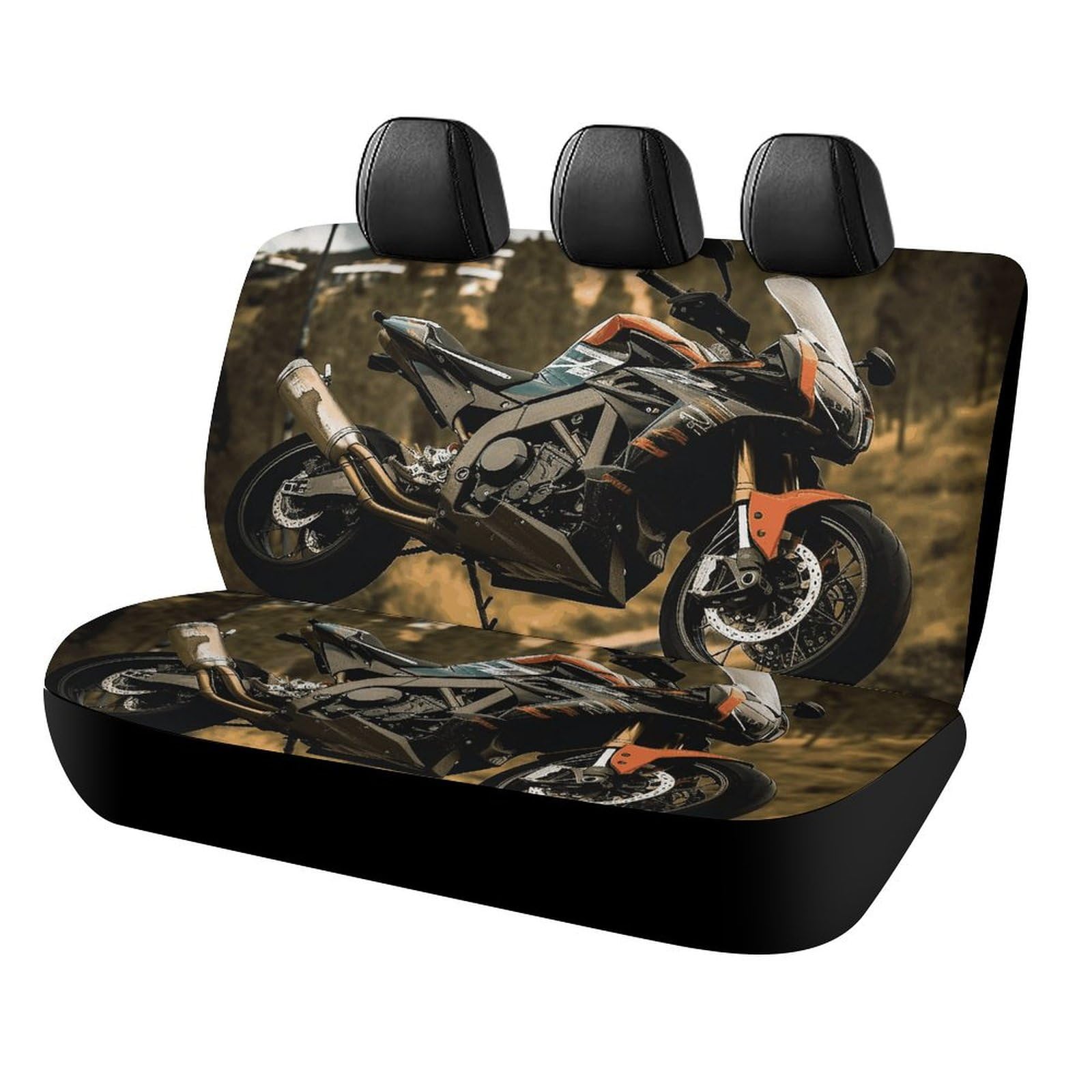 Rrtsmsgh Sport-Motorrad-Auto-Rücksitzbezüge für die meisten Autos, einfach zu installierende Rücksitze, Fahrzeugschutz, rutschfest und langlebig, universelles Autositzkissen für Haustiere Rrtsmsgh Sport-Motorrad-Auto-Rücksitzbezüge für die meisten Autos, einfach zu installierende Rücksitze, Fahrzeugschutz, rutschfest und langlebig, universelles Autositzkissen für Haustiere von Rrtsmsgh