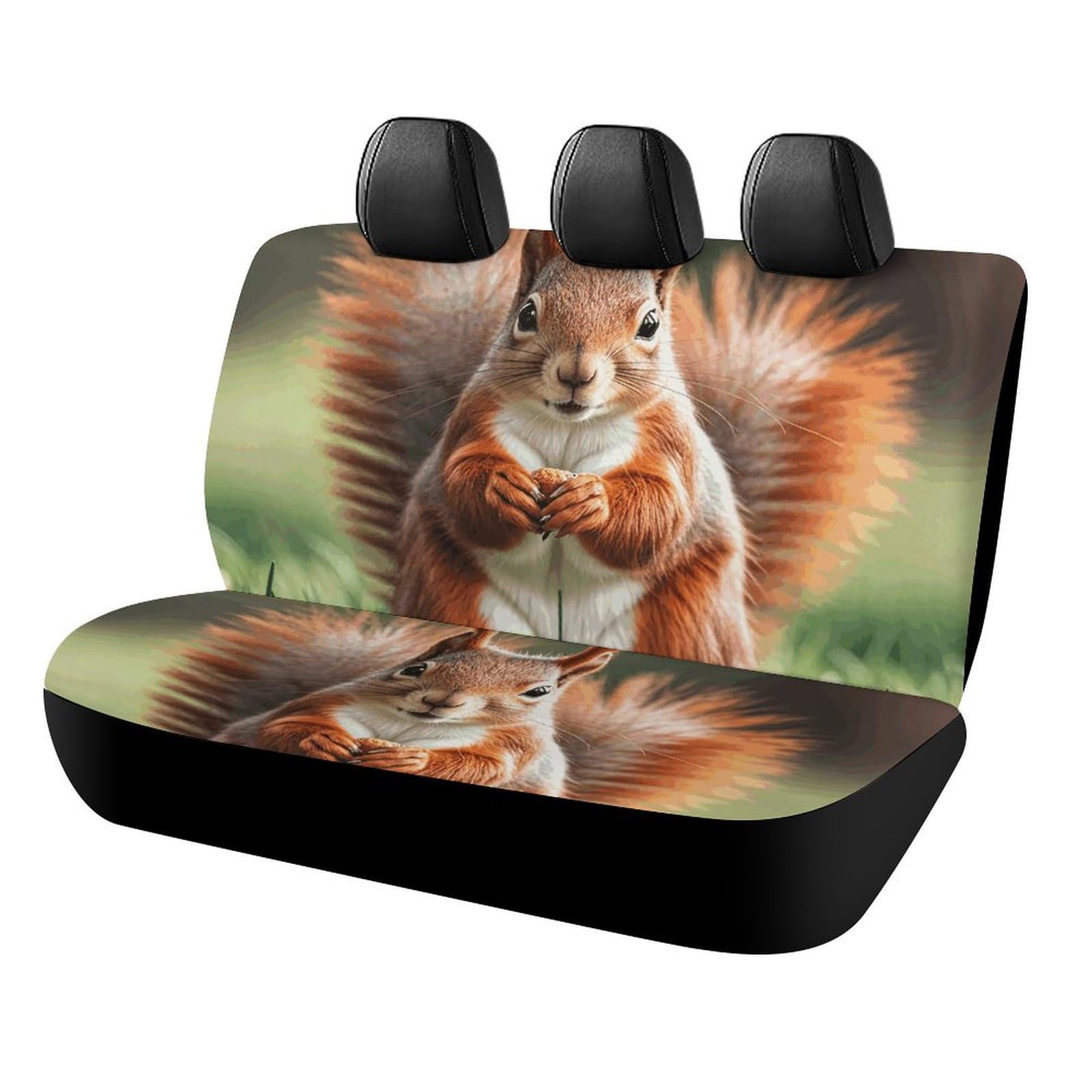 Rrtsmsgh Squirrel Auto-Rücksitzbezüge mit lustigen Tiermotiven, für die meisten Autos, einfach zu installieren, rutschfest, langlebig, universelles Autositzkissen für Haustiere, verschüttete Rrtsmsgh Squirrel Auto-Rücksitzbezüge mit lustigen Tiermotiven, für die meisten Autos, einfach zu installieren, rutschfest, langlebig, universelles Autositzkissen für Haustiere, verschüttete von Rrtsmsgh