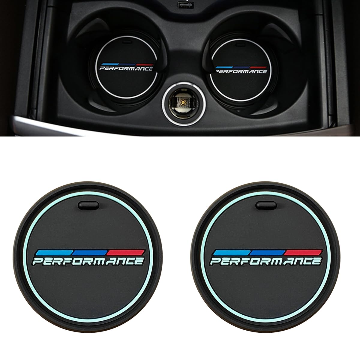 Ruayia Getränkehalter Auto Untersetzer 74mm, Auto Getränkehalter Einsatz Anti-Rutsch Universal Untersetzer rutschfest - L Ruayia Getränkehalter Auto Untersetzer 74mm, Auto Getränkehalter Einsatz Anti-Rutsch Universal Untersetzer rutschfest - L von Ruayia