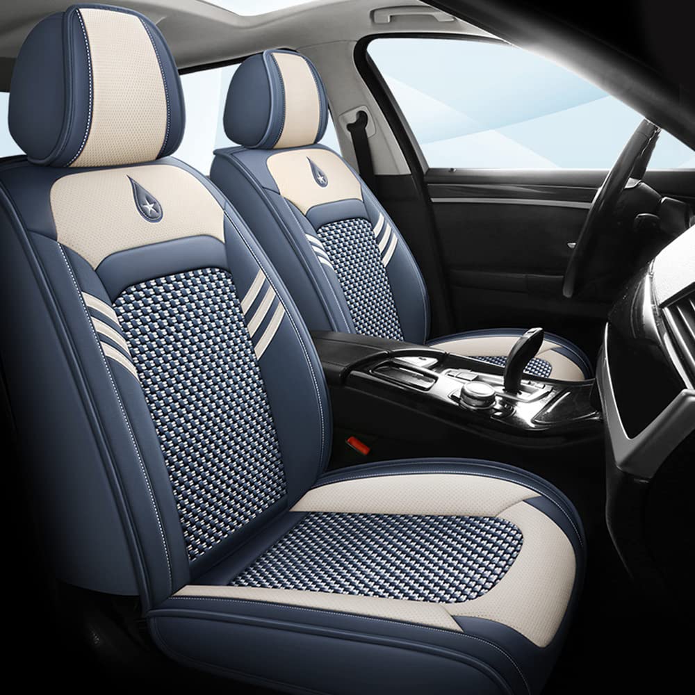 Ruberpig Autositzbezüge Für Hyundai ioniq 2017-2024 5-Sitzer kompletter Satz Sitzkissen Allwetter Autoteile Interieur (Blau,5 Sitzbezüge) von Ruberpig