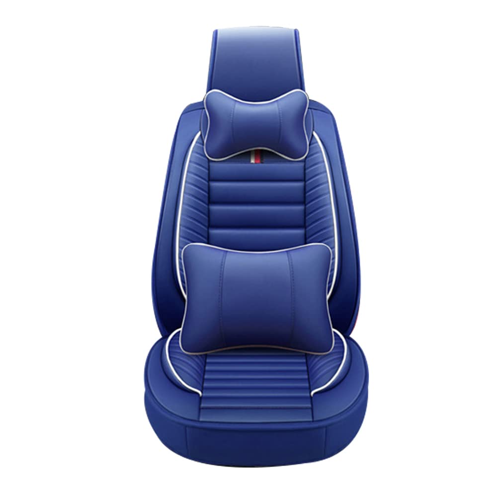 Ruberpig PU Leder Autositzbezüge Fit für Hyundai Tucson Atmungsaktives und Wasserdichtes Auto-Sitzkissen Full Set 5-Sitzer Vorne und Hinten Kissen Luxus - Blau von Ruberpig