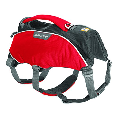 Ruffwear Mehrzweck Hundegeschirr, Kaltes und raues Gelände, Arbeitshunde, Sehr kleine Hunderassen, Größenverstellbar, Größe: XS, Rot, Web Master Pro Harness, 3070-615S1 von Ruffwear