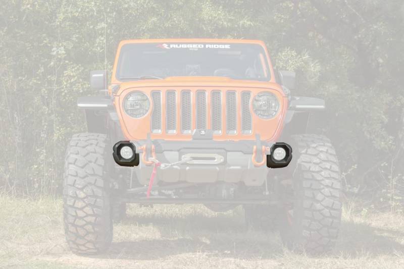 Rugged Ridge 11549.64 Stoßstangenenden für Venator Frontstoßstange, passend für Jeep Wrangler JL und Gladiator 2018 von Rugged Ridge