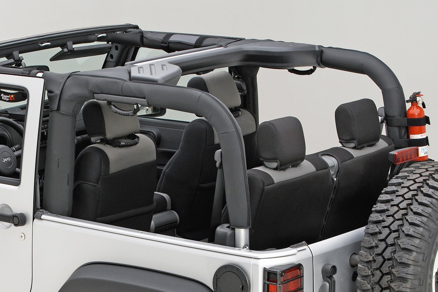 Rugged Ridge 13613.02 Roll Bar Cover Blk Poly 07-12 Rugged Ridge 13613.02 Roll Bar Cover Blk Poly 07-12 von Rugged Ridge