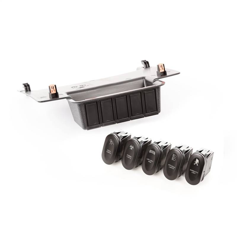 Rugged Ridge 17235.73 geätzt unten 5 Schalter Panel Kit von Rugged Ridge