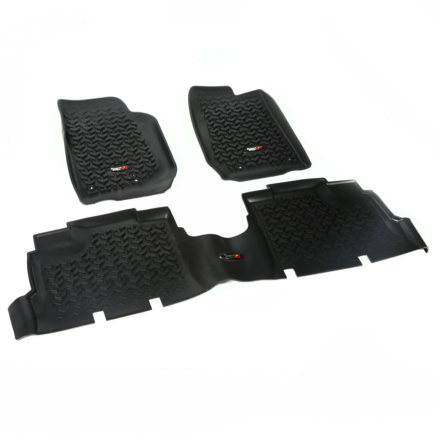 Rugged Ridge All-Terrain 12987.04 schwarz vorne und hinten Boden Liner Kit für Select Jeep Wrangler Unlimited Modelle Rugged Ridge All-Terrain 12987.04 schwarz vorne und hinten Boden Liner Kit für Select Jeep Wrangler Unlimited Modelle von Rugged Ridge