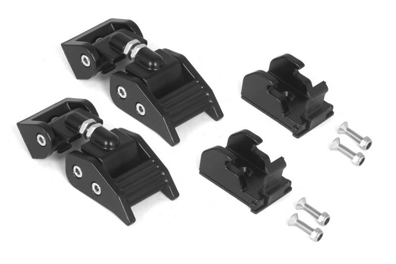 Rugged Ridge | Motorhaubenschnäpper-Set, schwarzes Aluminium | 11210.15 | passend für Jeep Wrangler TJ 1997–2006 von Rugged Ridge