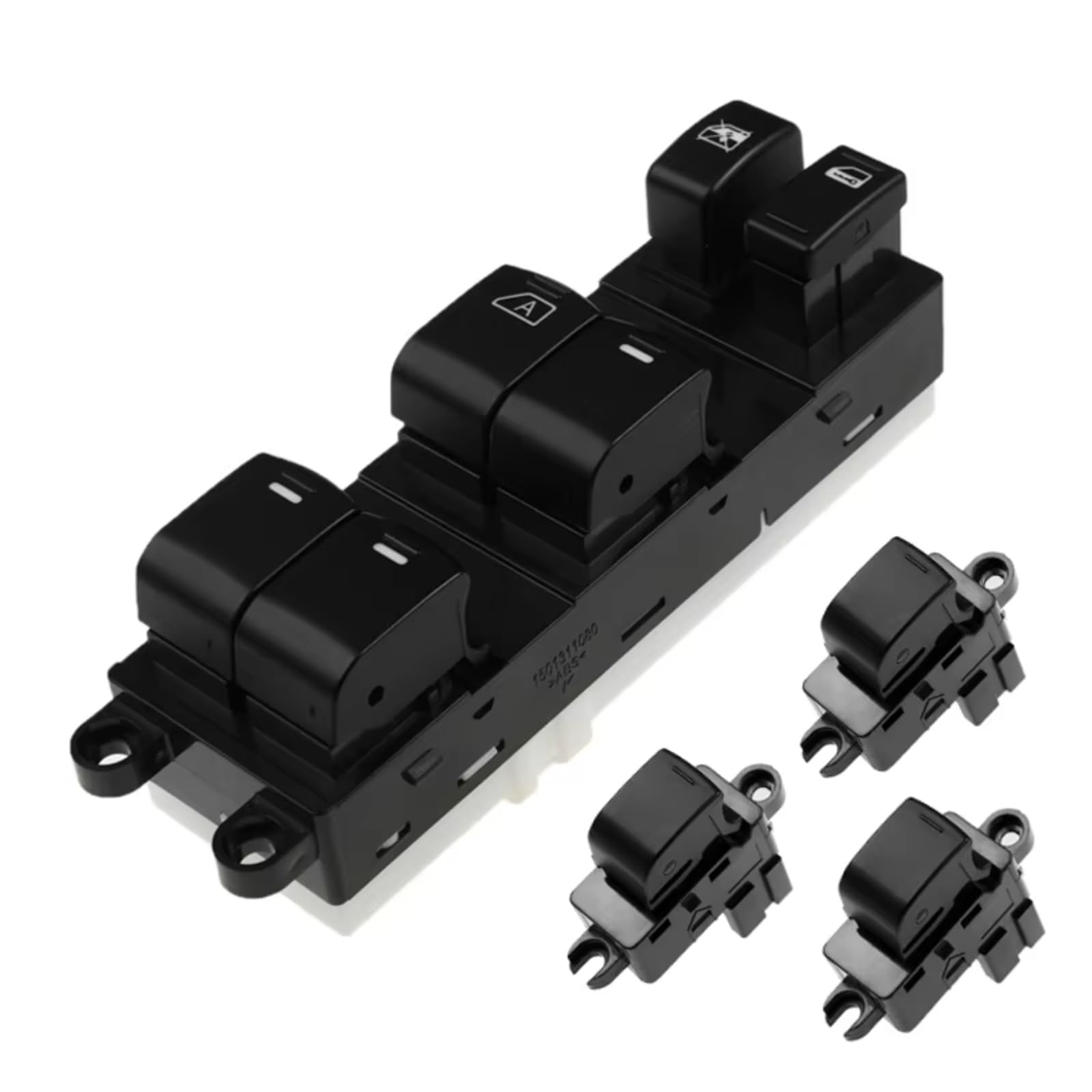 Fensterheber-Schalter Taste Für Nissan für TIIDA C11 SC11 C11Z für VERSA S SL 2007-2010 25401ED500 25401-ED500 25411-AX010 Power Fenster Master Switch Fensterheber Schalter(D) von Rugnipw