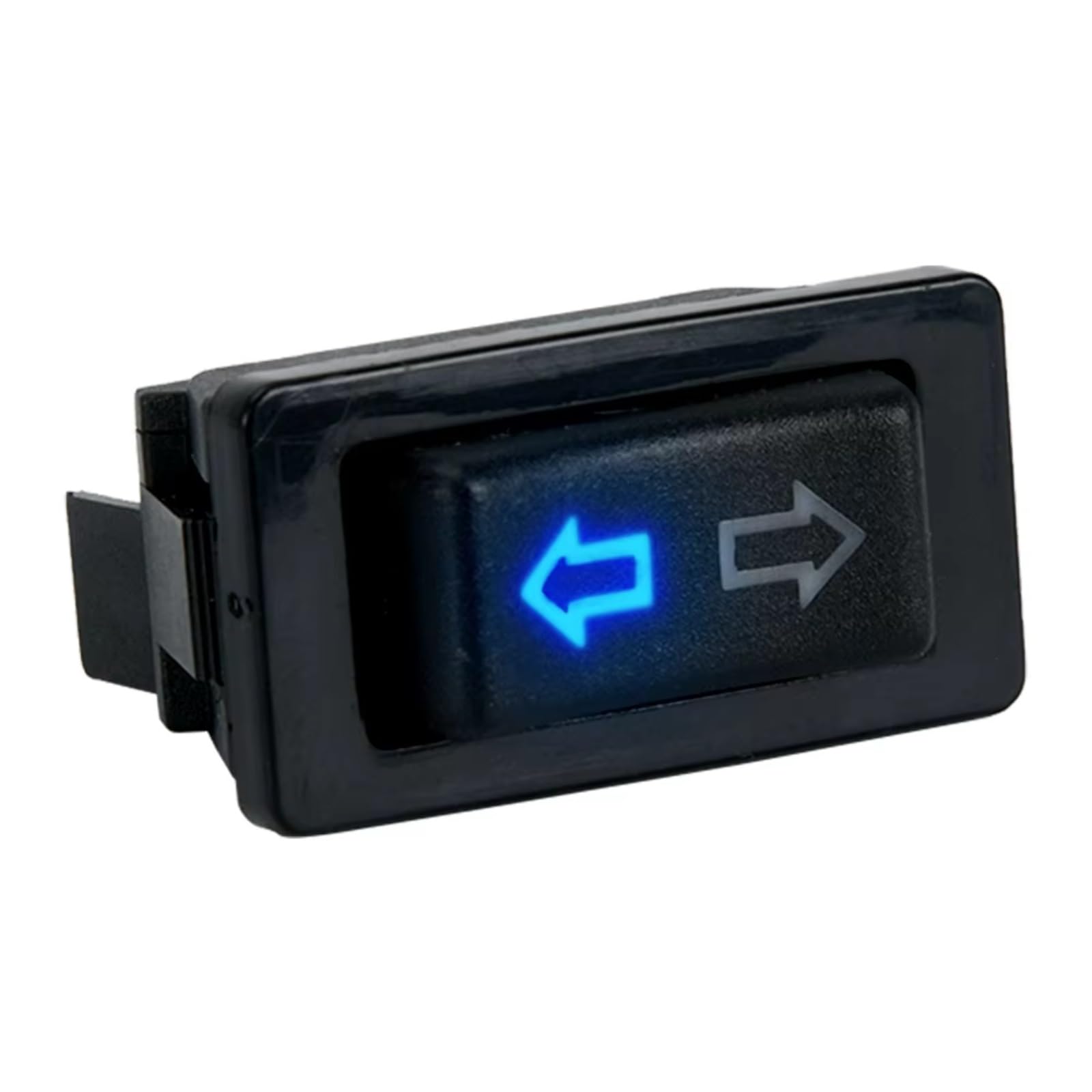 Fensterheber-Schalter Taste Universal Auto Auto Power Fenster Schalter Hebe Schalter 5 Pin DC 12V 20A Blau/Rot Licht Farbe und Kabelbaum Fensterheber Schalter(Blue Switch Only) von Rugnipw