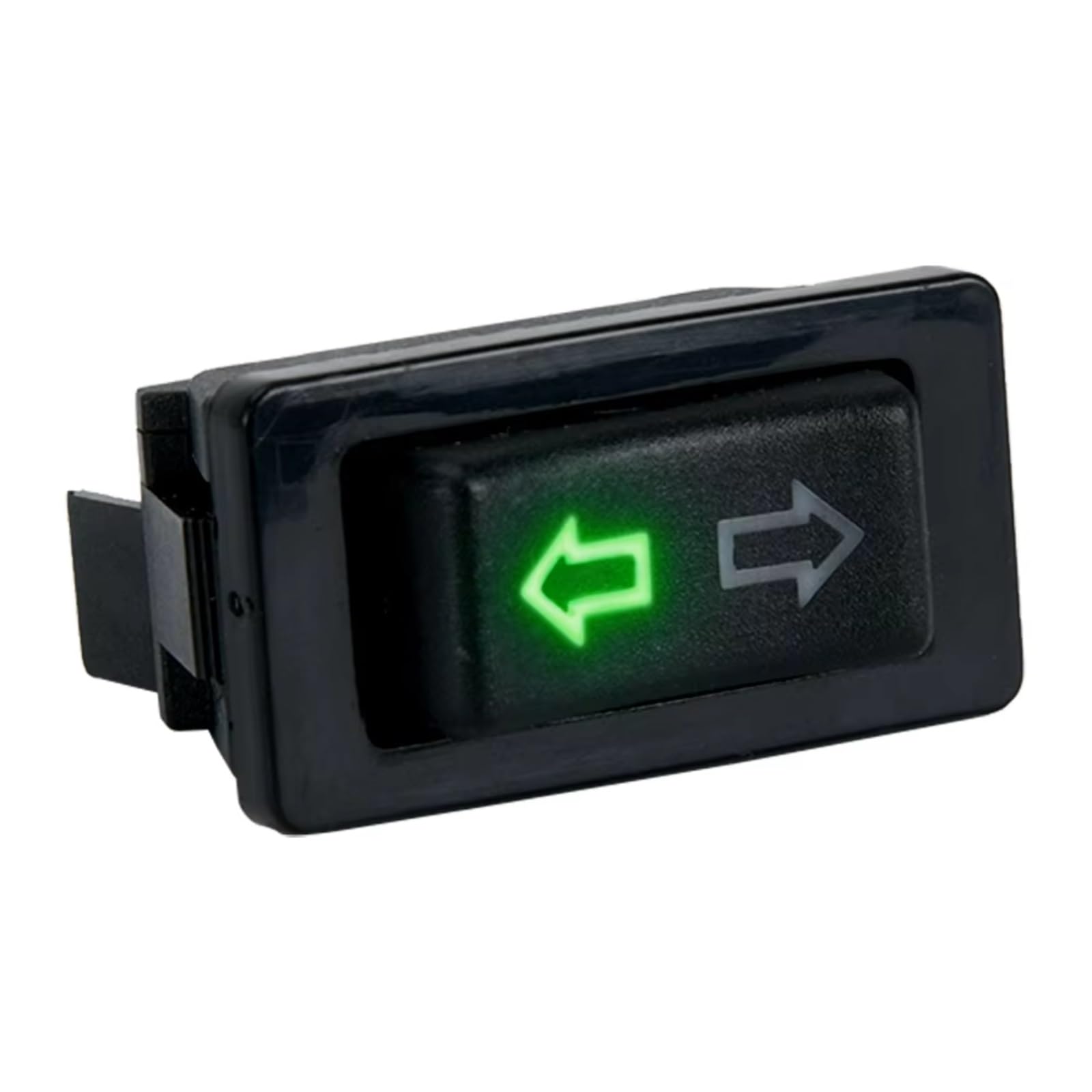 Fensterheber-Schalter Taste Universal Auto Auto Power Fenster Schalter Hebe Schalter 5 Pin DC 12V 20A Blau/Rot Licht Farbe und Kabelbaum Fensterheber Schalter(Green Switch Only) von Rugnipw