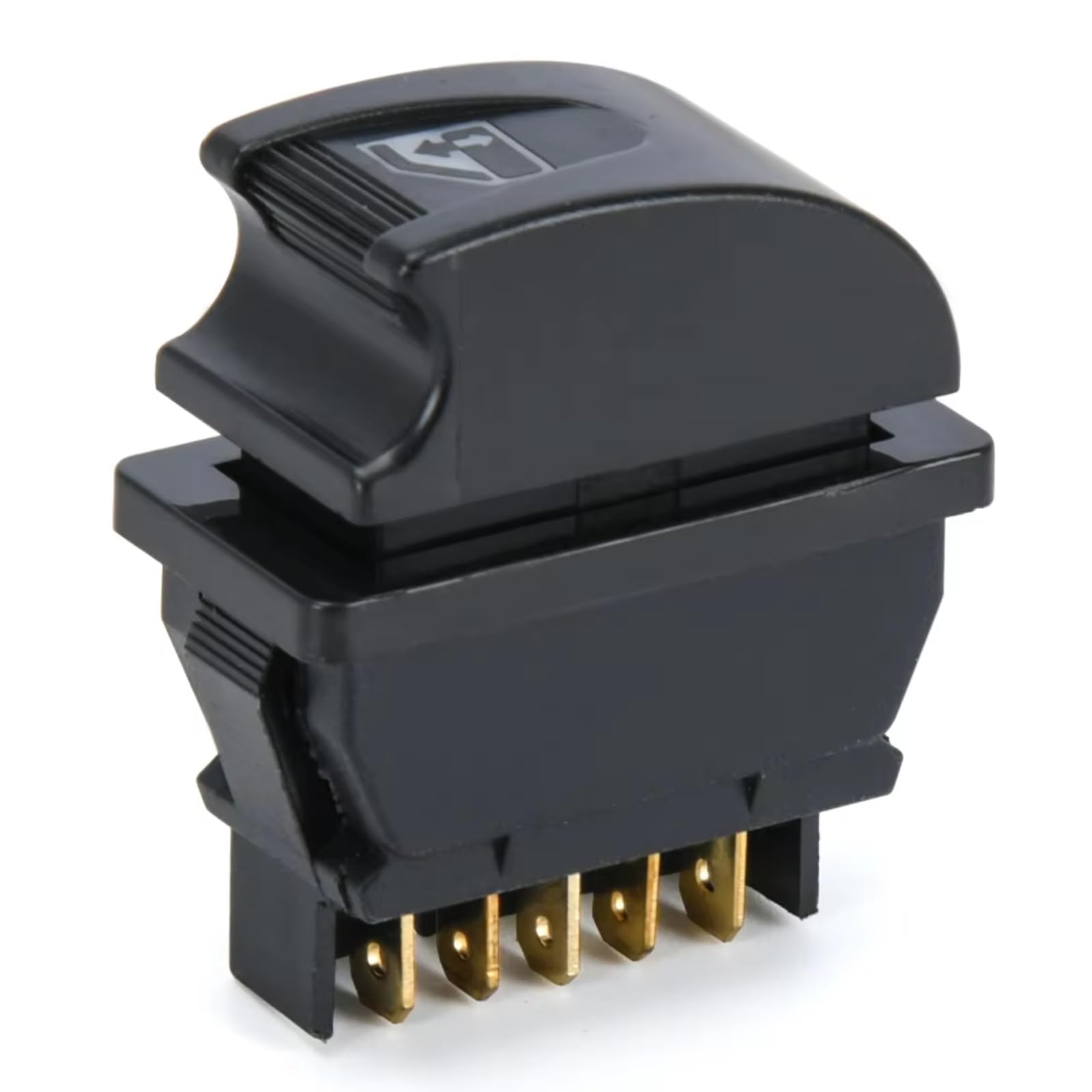 Fensterheber-Schalter Taste Universal Auto Elektrische Fensterheber Schalter Heber Controller Control 5 Pin DC 12V 20A Fensterheber Schalter Fensterheber Schalter(KG29R) von Rugnipw