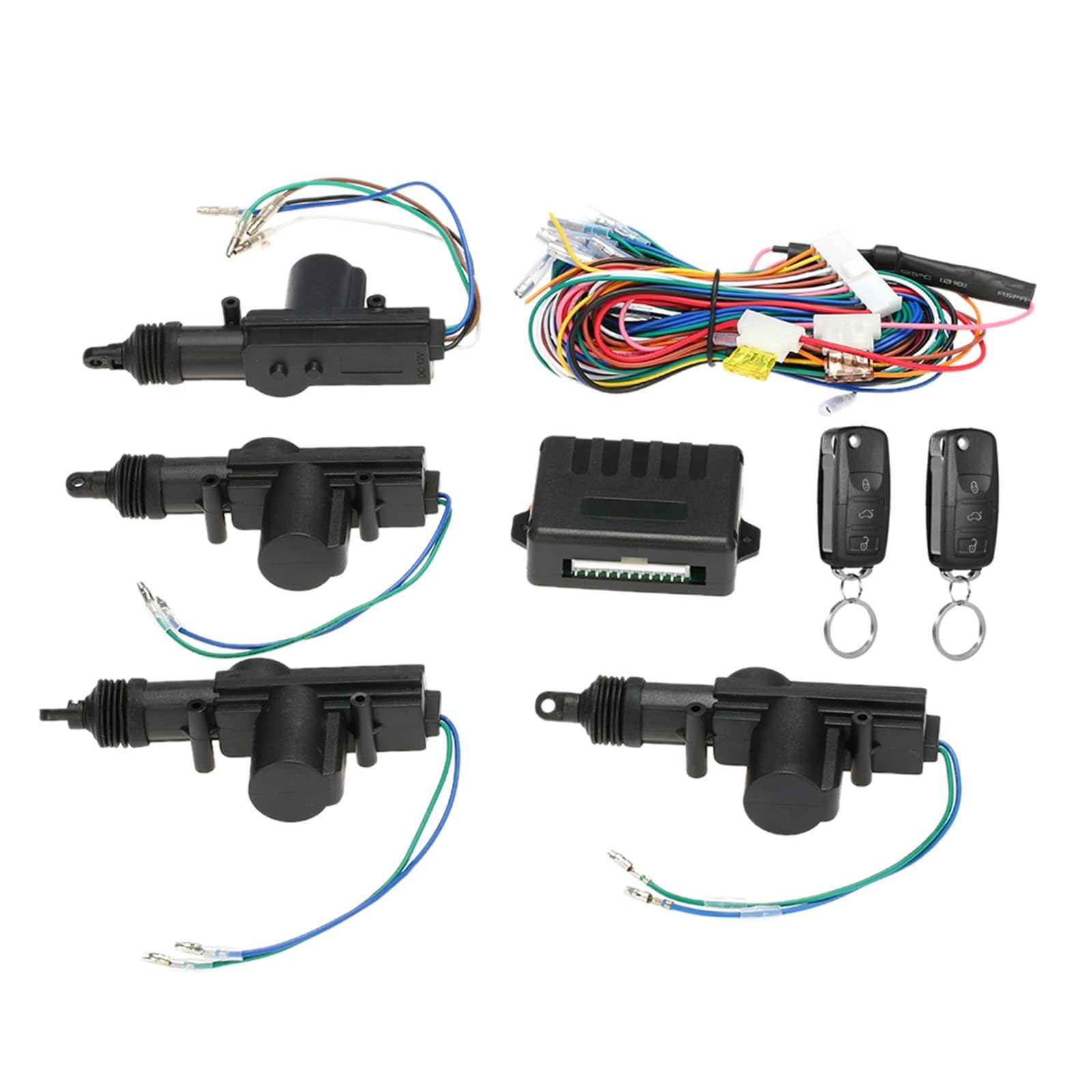 Heckklappenschloss Universal Auto Türschloss Keyless Entry Remote Zentralverriegelung Kit Mit Kofferraum-Entriegelungstaste Heckklappenverriegelung Heckklappenschloss Universal Auto Türschloss Keyless Entry Remote Zentralverriegelung Kit Mit Kofferraum-Entriegelungstaste Heckklappenverriegelung von Rugnipw