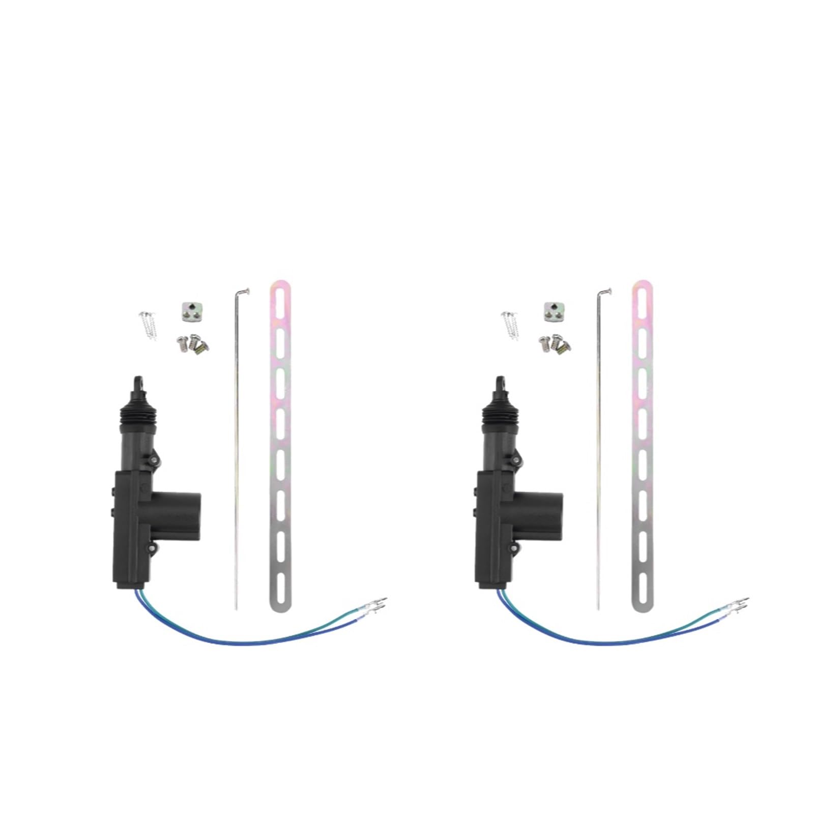 Heckklappenschloss Universal Auto Zentralverriegelung Motor Einzel Pistole Typ Magnetantrieb Motor Kit 1-5 Stück 12V 2/5-Draht Heckklappenverriegelung(2 Wire 2 piece) von Rugnipw