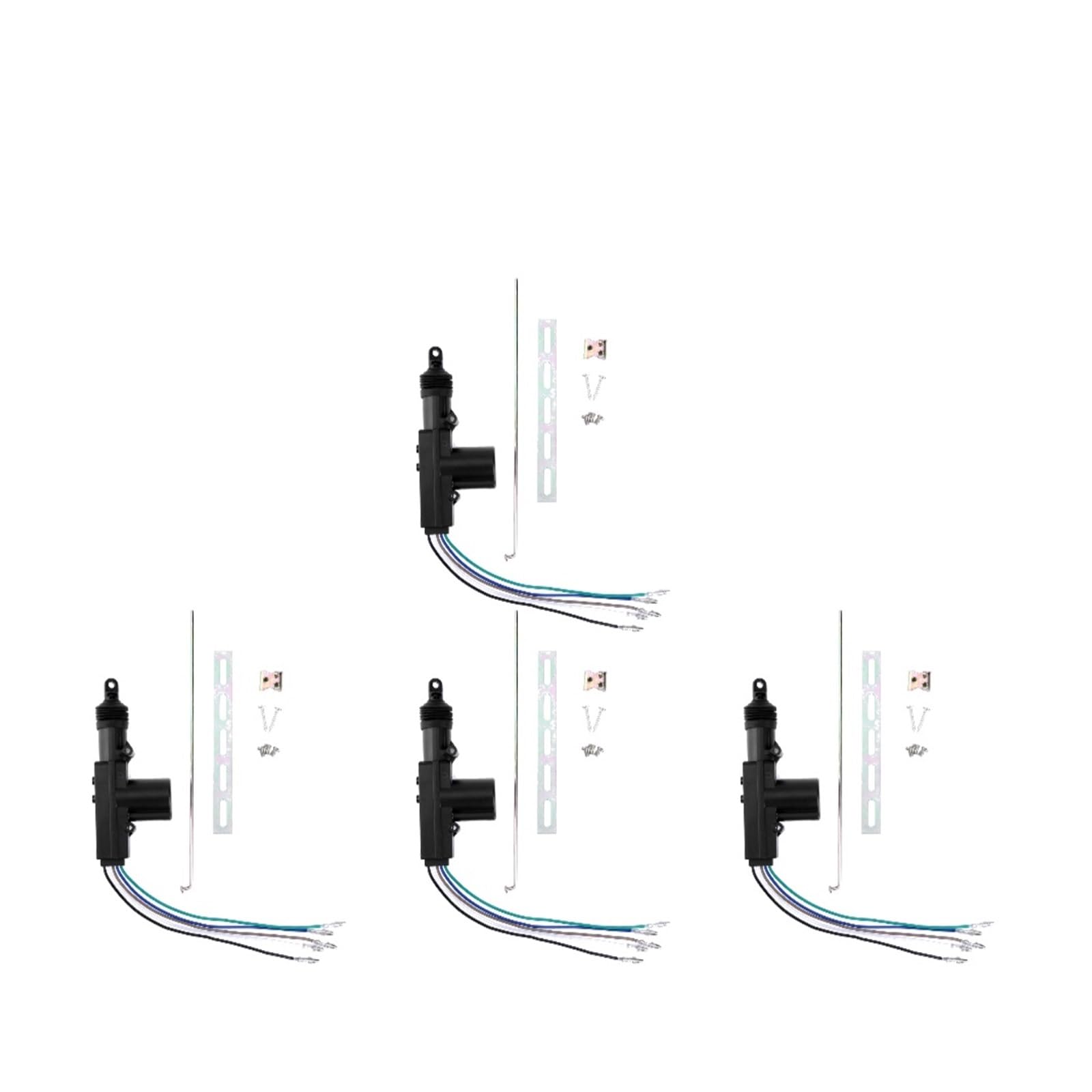 Heckklappenschloss Universal Auto Zentralverriegelung Motor Einzel Pistole Typ Magnetantrieb Motor Kit 1-5 Stück 12V 2/5-Draht Heckklappenverriegelung(5 Wire 4 piece) von Rugnipw