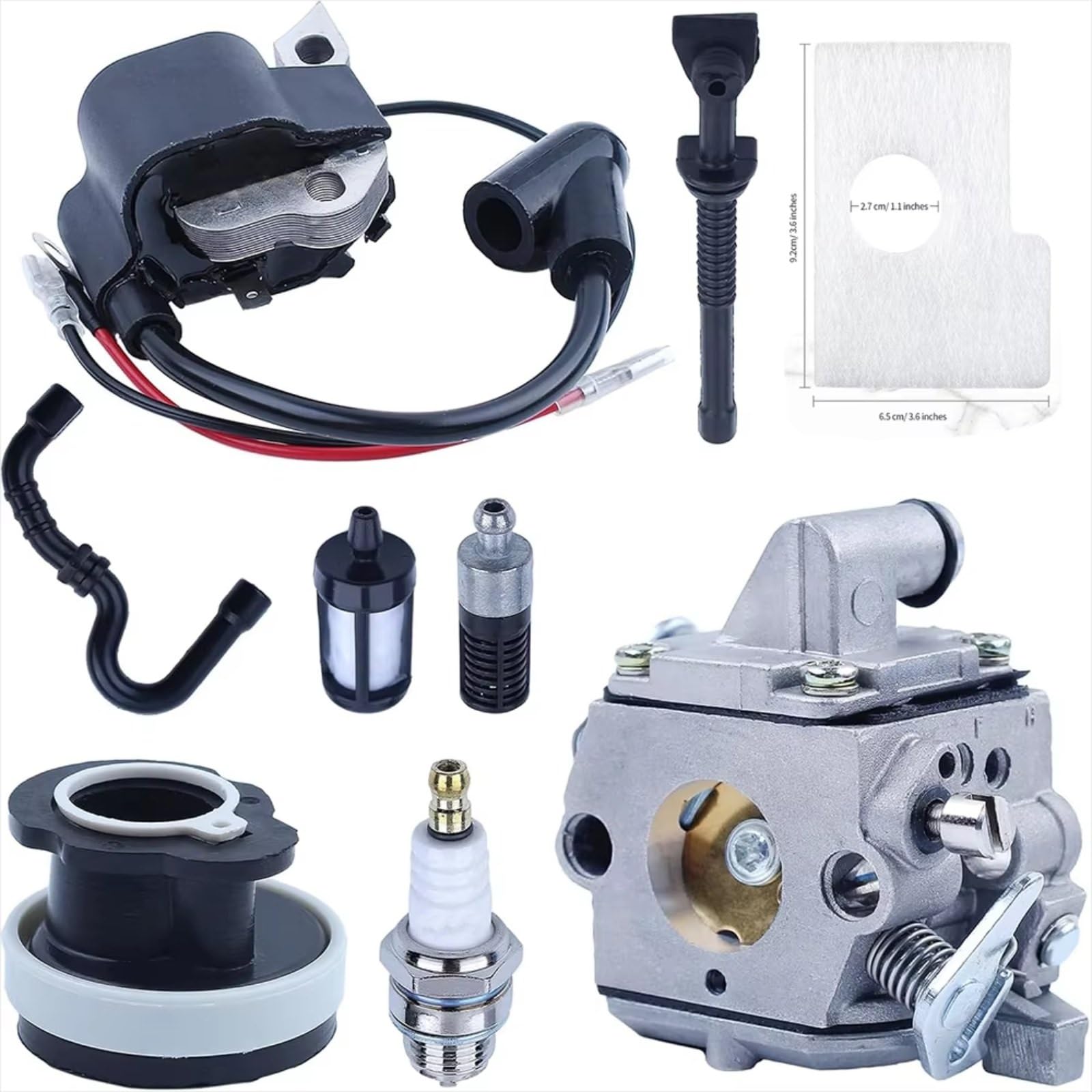Roller Vergaser Für MS170 017 018 Kettensäge Für Zündkerze Kraftstoffleitungsfilter Ölleitung Ölfilter Luftfilter Zündspule Ersetzt MS180 Carb Vergaser Roller Vergaser Für MS170 017 018 Kettensäge Für Zündkerze Kraftstoffleitungsfilter Ölleitung Ölfilter Luftfilter Zündspule Ersetzt MS180 Carb Vergaser von Rugnipw